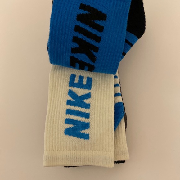 Nike Everyday Max 3 pack CrewSocksBlue Black White - Picture 4 of 8